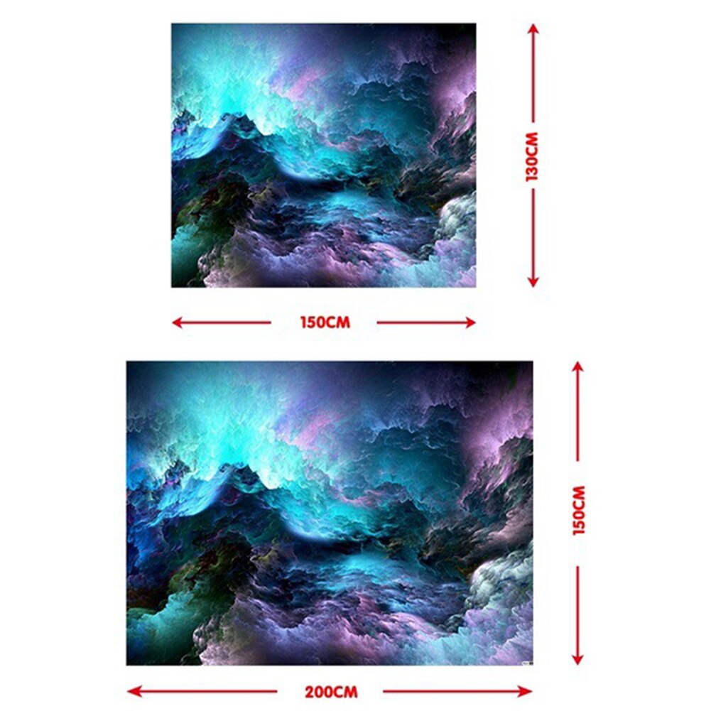 Tapiz colgante de pared de montaña de nube de lujo manta de playa de Yoga decoración de fondo tapiz con nubes y