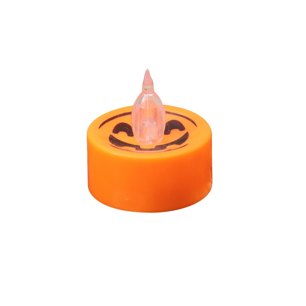 Halloween Jack-o '-lantern Bar Battery Powered LED Candle Lights Flameless Simulated Led Candle Lamp For Halloween Candles Party: A