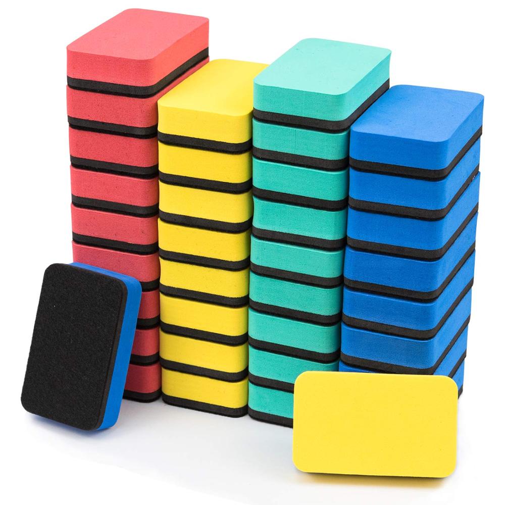 Xrhyy 10 Pack Premium Magnetische Whiteboard Borstel Droge Gum Schoolbord Cleaner Board Ruitenwisser Voor Klas Home Office Leveranciers