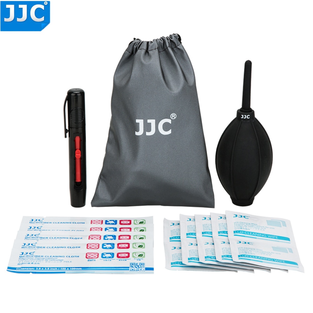 JJC CL-JD1 Camera Cleaning Kit Air Dust Blower Fiber Doek Lens Cleaning Pen Voor Nikon/Sony/Olympus/ canon DSLR Sensor Schoon