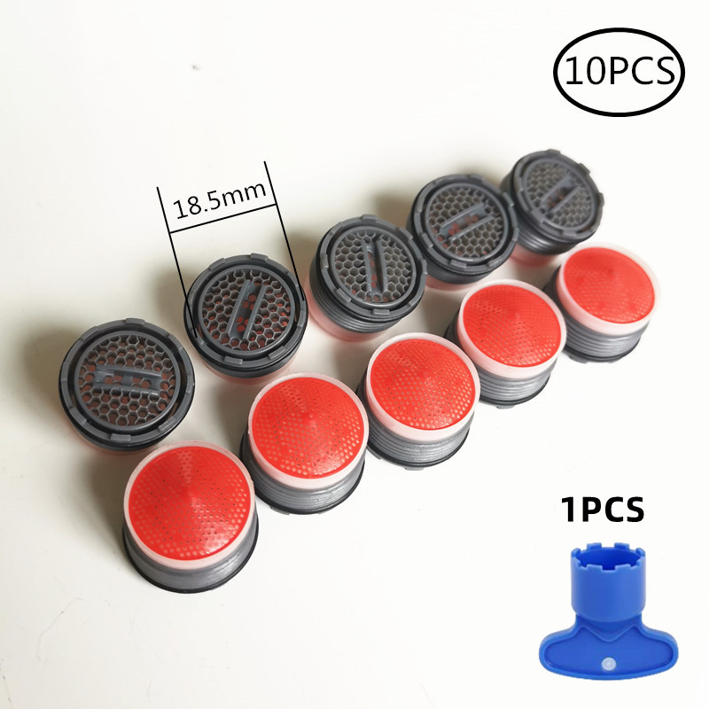 10 kpl Vettäsäästävä Hanan Ilmastin - 18.5mm Uroskierre - Sisäänrakennettu Suodatin: A -18.5mm