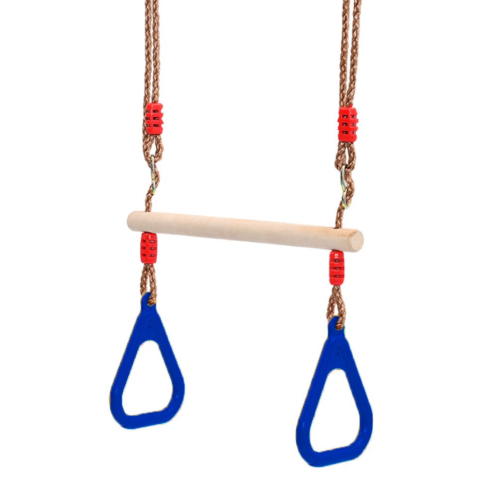 Legeplads swing pull-up ring til udendørs sport gym swing spil til børn dropshiping: Blå
