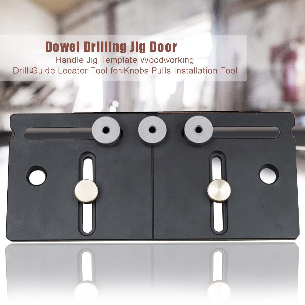 Gabarit de perçage de poignée de porte, gabarit de gabarit de Guide de perçage pour le travail du bois, outil de localisation pour les boutons, outil d'installation