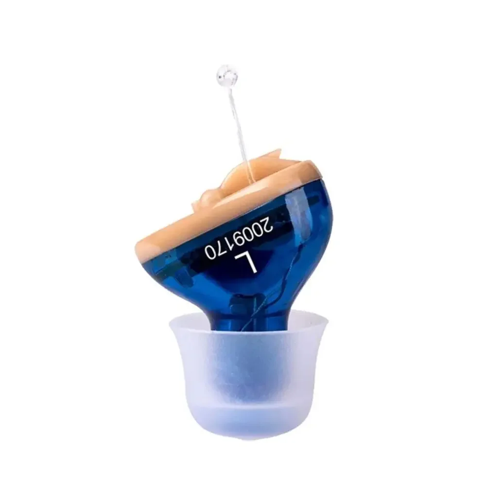 Audífonos Q10 para sordera, audífonos para personas mayores, Micro inalámbrico ajustable, tamaño Mini, audífono Invisible, amplificador de sonido para oreja: Rojo rosado