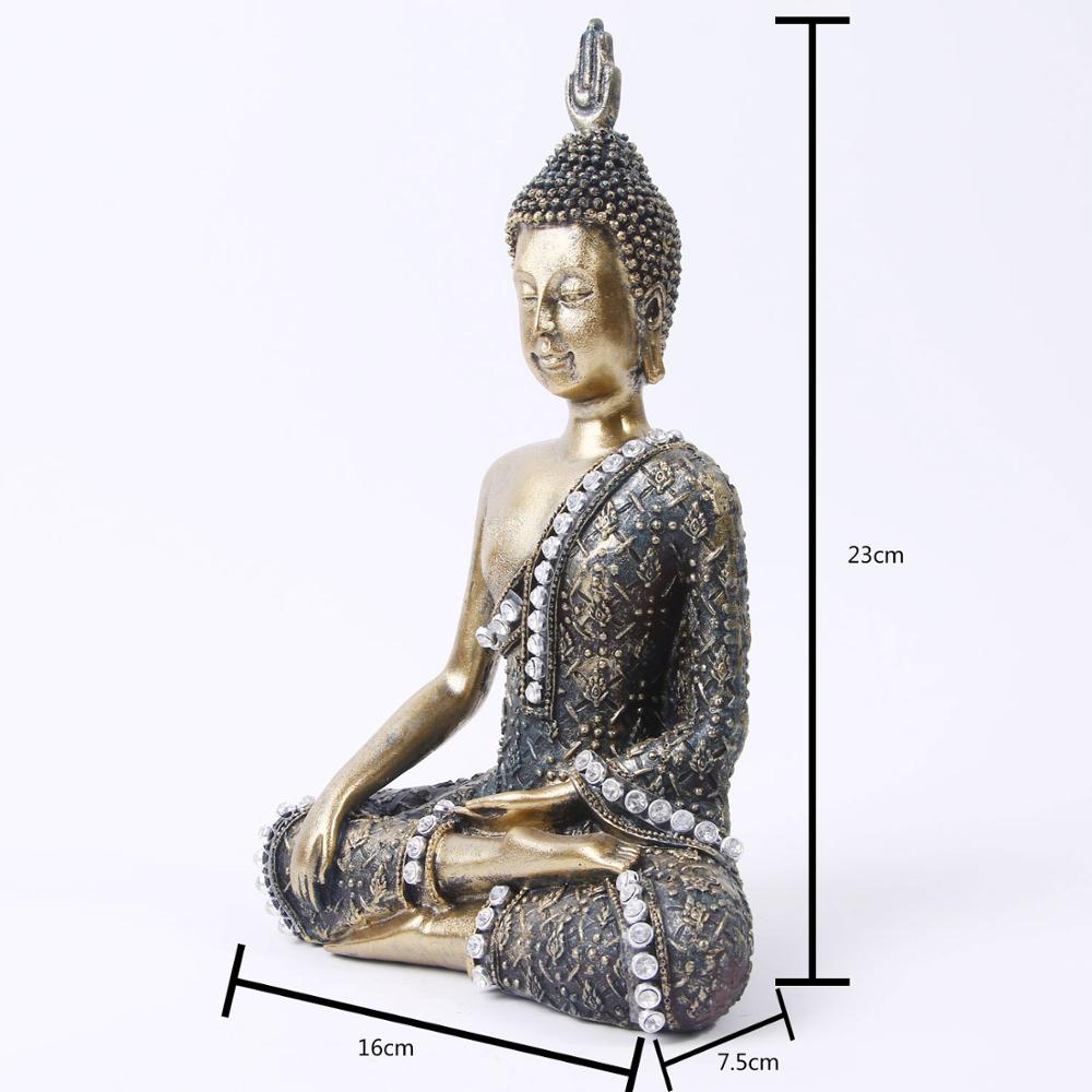 Südostasien Harz Buddha Statue Hindu Buddhismus dekoration emple Yoga Buddha Figur Meditation Indien Religiöse Wohnkultur: G