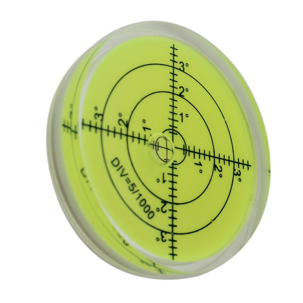 Large Universal 66*12mm Spirit Bubble level Degree Mark Surface Circular Level Bubble for Measuring Tool Green Color