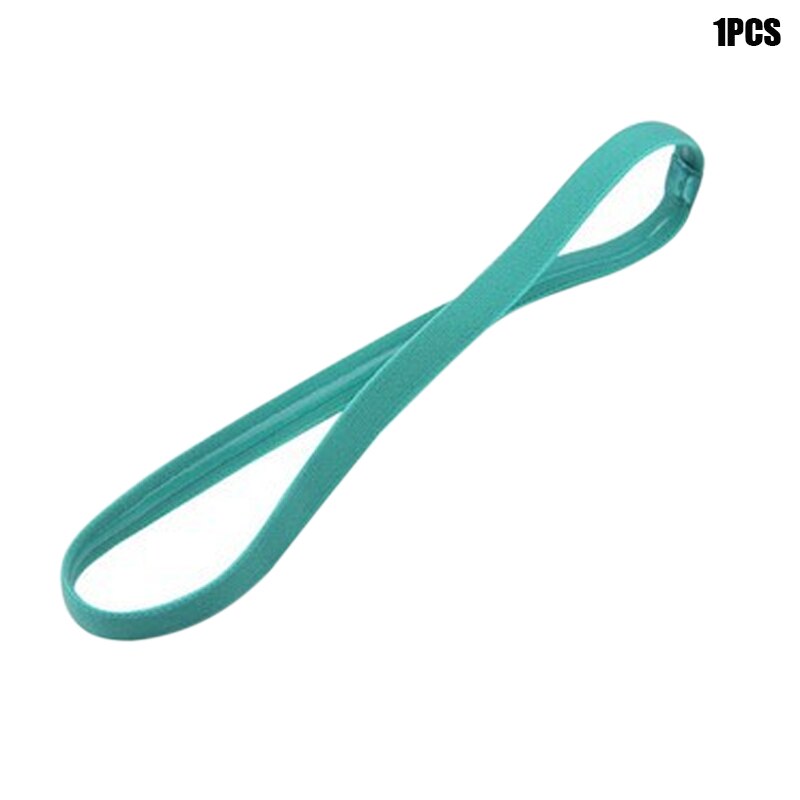 1pcs Head Band Head Wrap Ponytail Holder Elastic Solid Color Hair Rope Band NIN668: green