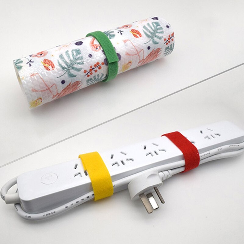 Multi-color Optionele Magische Lijm Zelfklevende Tape Band Hoop Loop Strap Klittenbandsluiting Tape Scratch Roll Opslag tape