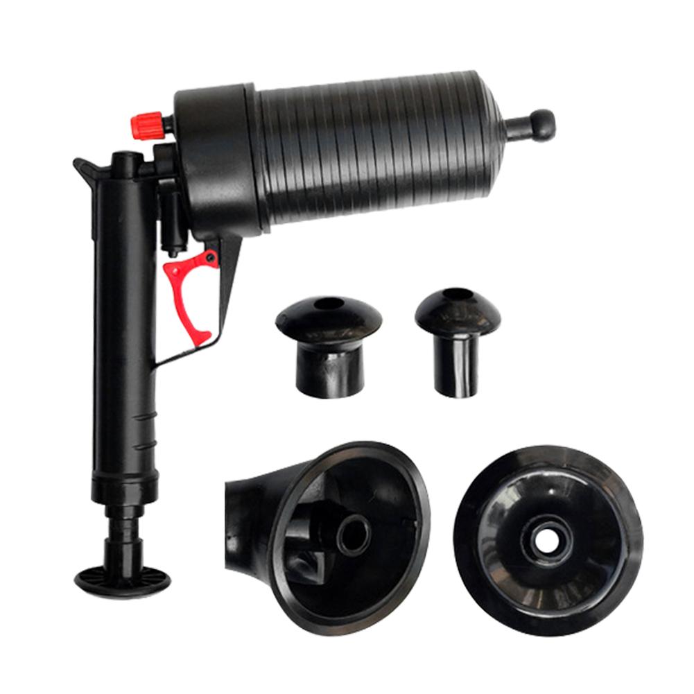 Luchtpomp Plunger Druk Pijp Plunger Ontstopper Riool Zinkt Wastafel Pijplijn Verstopte Badkamer Keuken Wc Cleaning Tools: Black