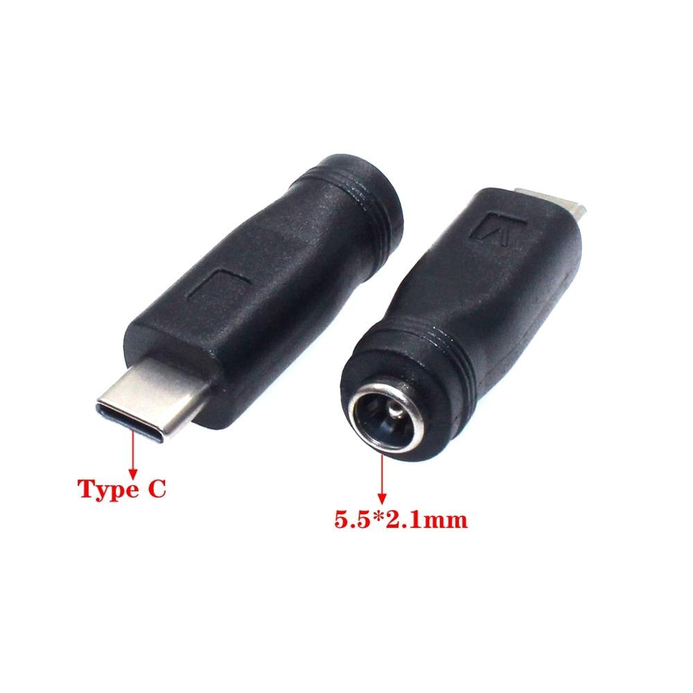 5v dc 5.5 * 2.1 mm strømstik usb type c usb-c type -c 5.5mm *2.1mm mini usb højre &amp; micro usb dc strømstik adapter 1 stk