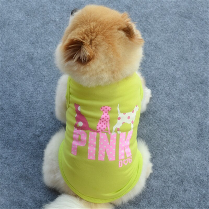 Ropa para Perro barata adorable chaleco para Perro camisa de Ropa para mascotas para perros traje de algodón cachorro mascota Ropa para perros pequeños Ropa de Perro