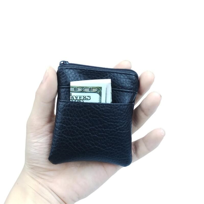 2019 couro do plutônio do cartão da moeda bolsa dos homens pequenos mini curto carteira sacos mudança zip titular do cartão de crédito bolsa de negócios