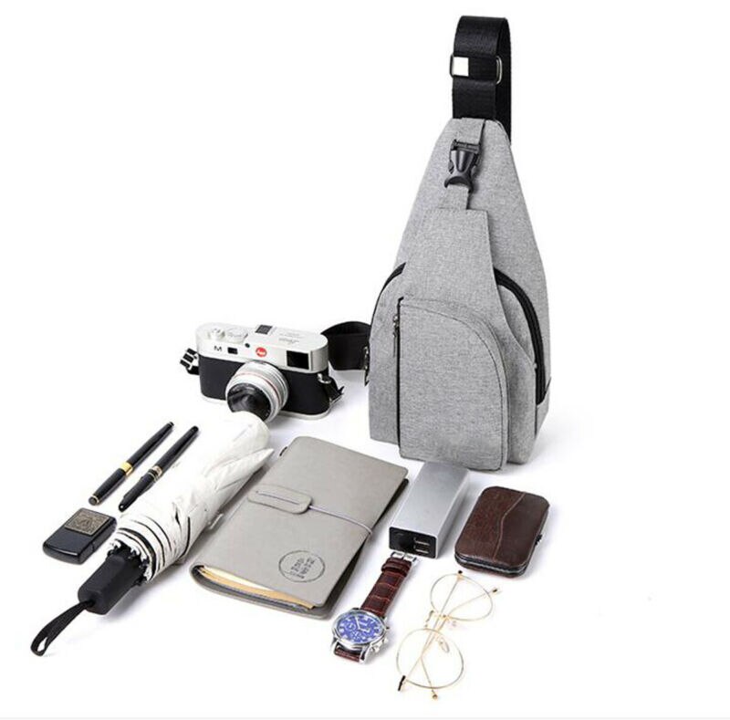 Nieuwste anti-diefstal nylon borsttas voor heren, fietsrugzak, schoudertas en crossbodytas