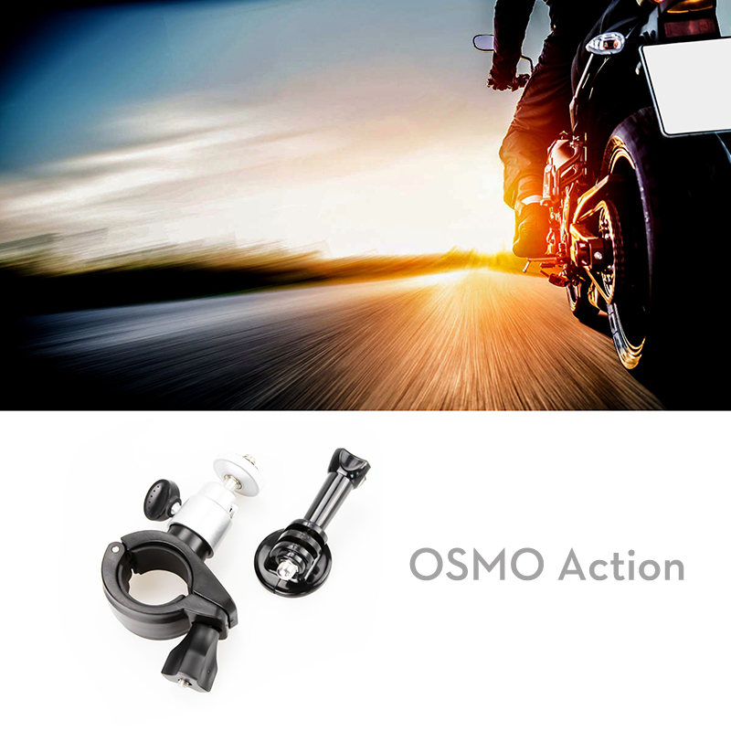Dji osmo action bike mount, action camera accessory, motorcycle mount, universal mount for osmo bag 2 and osmo action 2