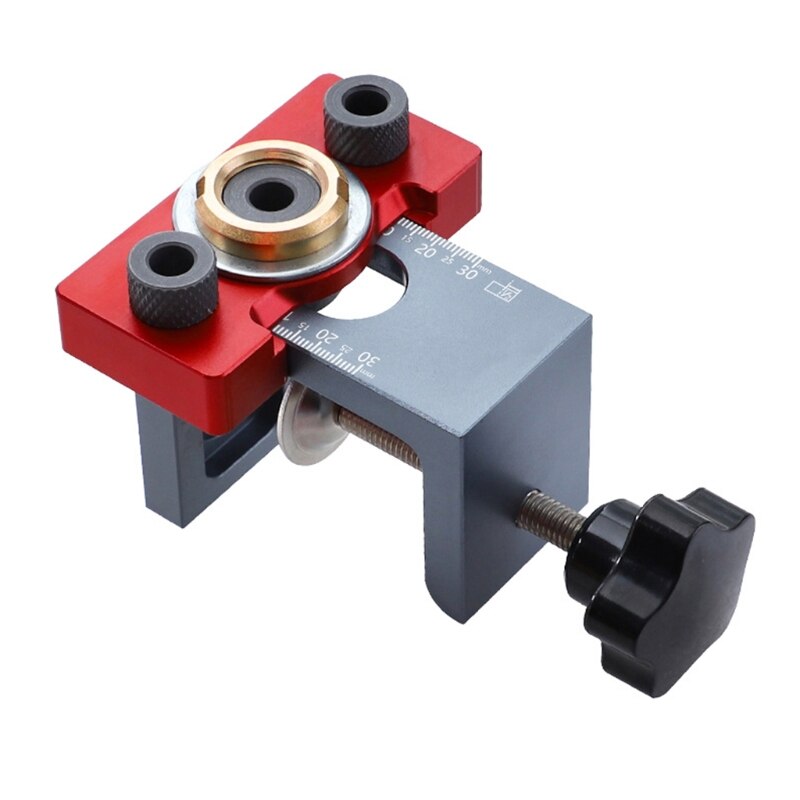 3-in-1 Doweling Jig Woodworking Joinery Hole Drill Guide Self Centering Punching Locator Tool Cabinet Hardware Jig