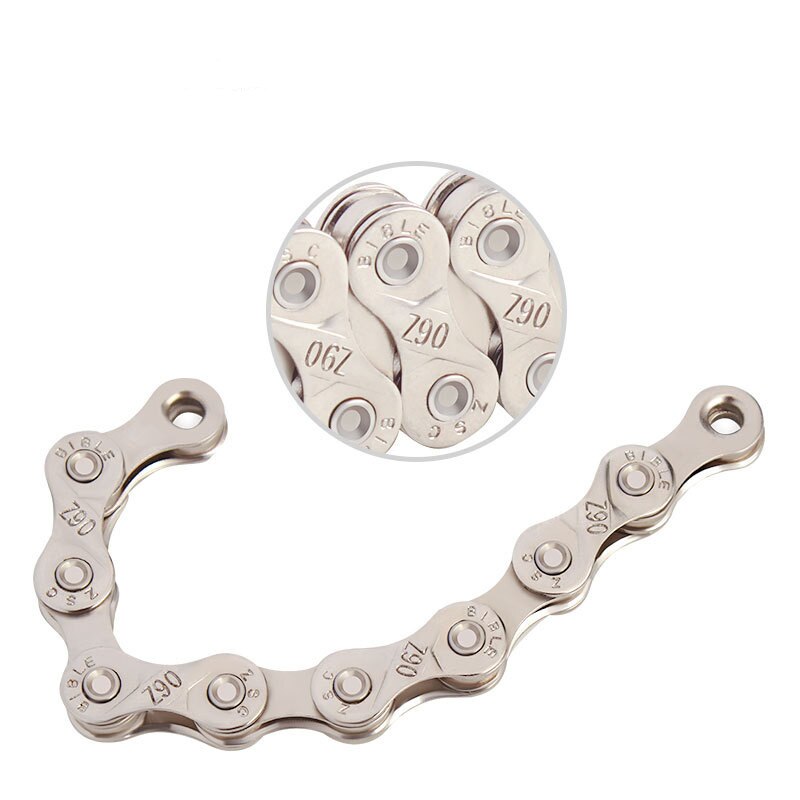 Bicycle Chain 6 7 8 9 10 11 12 Speed MTB Bike Electroplated Silver Chain Road Bicycle Chains Part 116 Links
