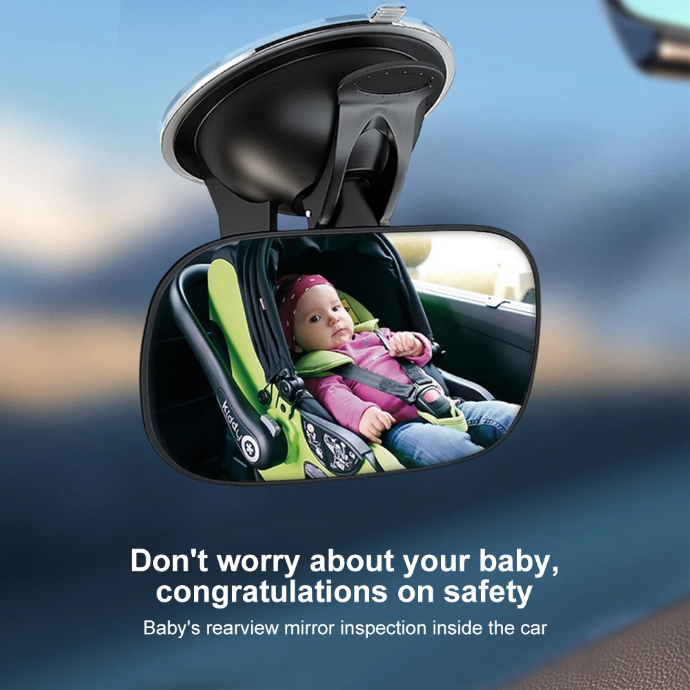 Auto Rückspiegel Weitwinkel-Sicherheits spiegel für Windschutz scheibe Kindersitze klare Reflexion 360 Grad drehbar verstellbar