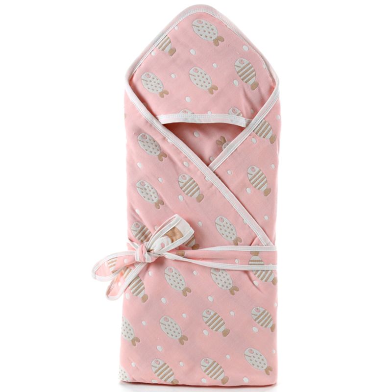 Baby Inbakeren Winter Wrap Slapen Zachte Katoen Vierkante Deken Infant Peuters Badjas Handdoek Leuke Cartoon Patronen: pattern H