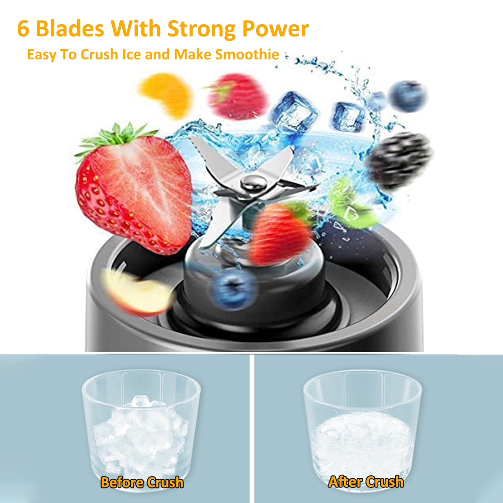 Mini bärbar mixer elektrisk fruktjuicer smoothie apelsin färsk juice mixer multifunktion uppladdningsbar bärbar juicer mixer