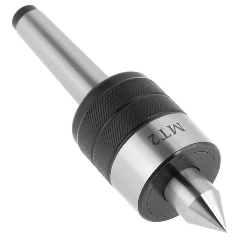 Mt2 Live Center Morse Taper Triple Bearing Precise Rotary Live Revolving Milling Center Taper Metal Work Lathe Tool for High Spe