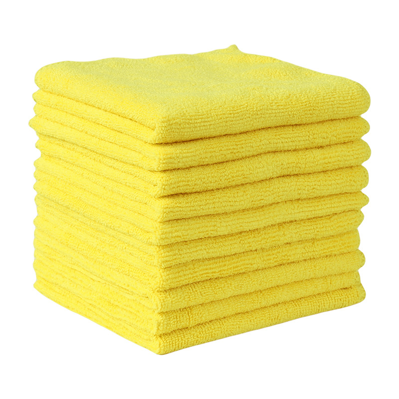 Toallas de limpieza de coche de microfibra gruesas, suaves, de secado rápido, espejos de ventanas, trapos de limpieza, paños de limpieza de doble capa para el hogar, 10/5/3/1 Uds.: Negro / 1