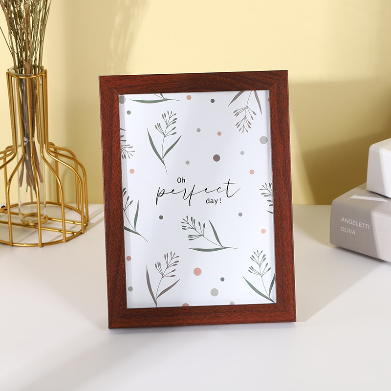 Moderne Einfache Holz Bilderrahmen 5/6/7/8 Zoll/bild Rahmen Holz Dichte Bord Bilderrahmen Home Decor: 7 Zoll / WHITE