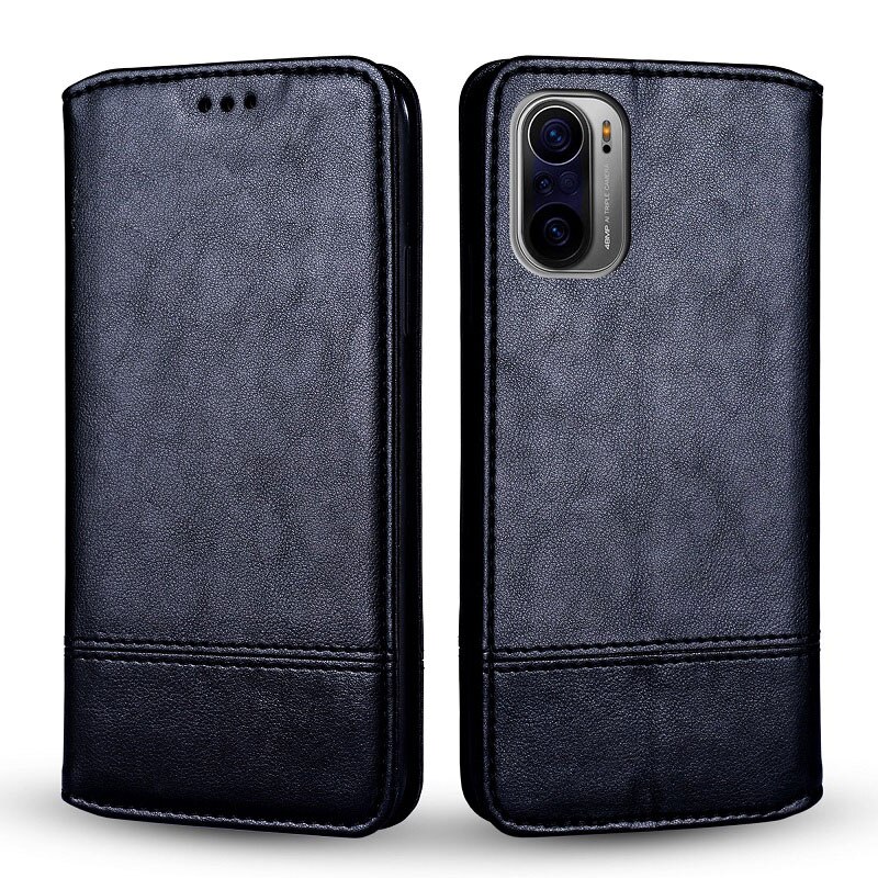 Case Voor Xiaomi Poco F3 Nfc 5G Funda Portemonnee Lederen Luxe Magnetische Coque Voor Xiaomi Poco F3 Case Flip cover: black