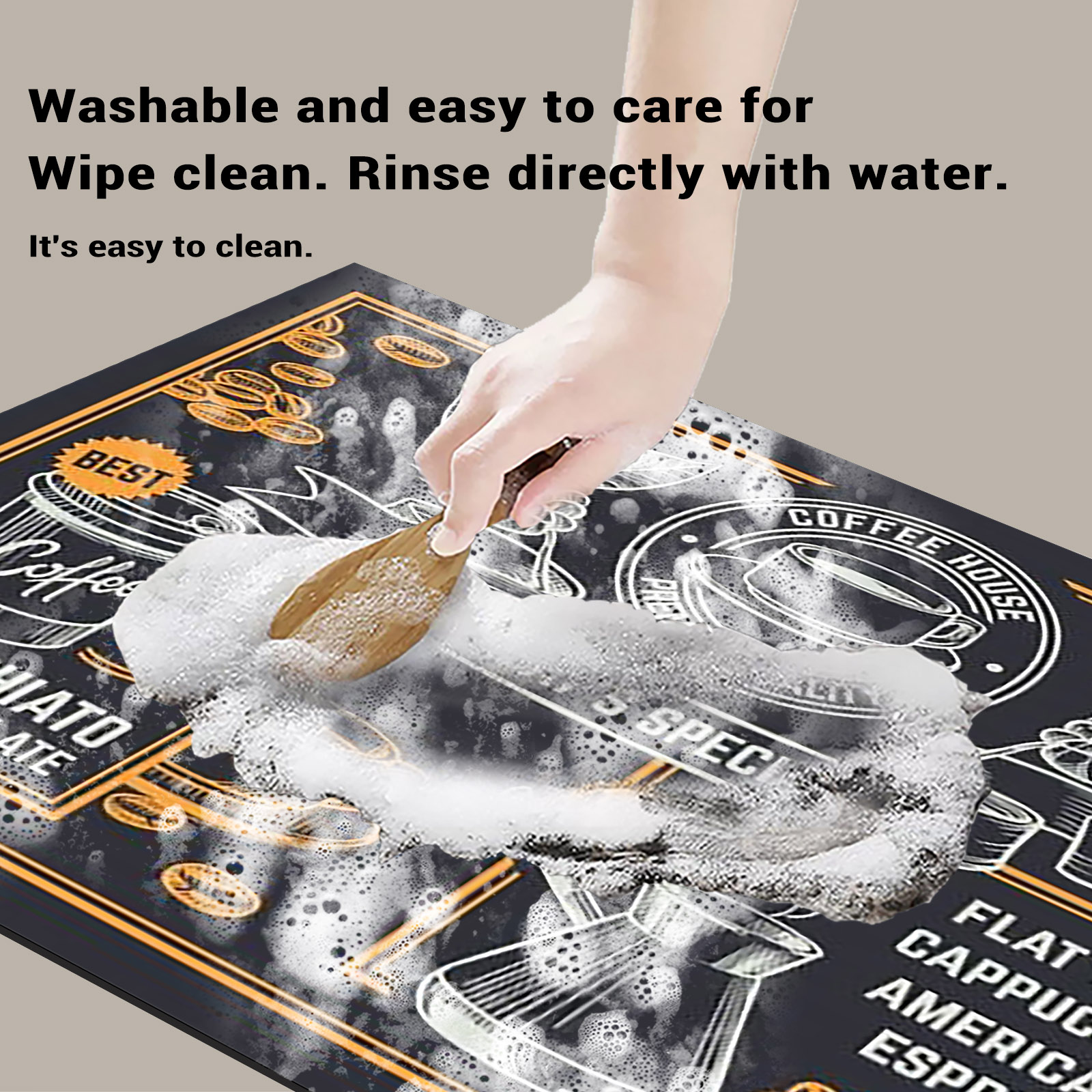 Retro Koffiezetapparaat Mat Keuken Afvoer Pad Antislip Schotel Droogmatten Sneldrogend Servies Kraan Placemat Servies Wasbaar