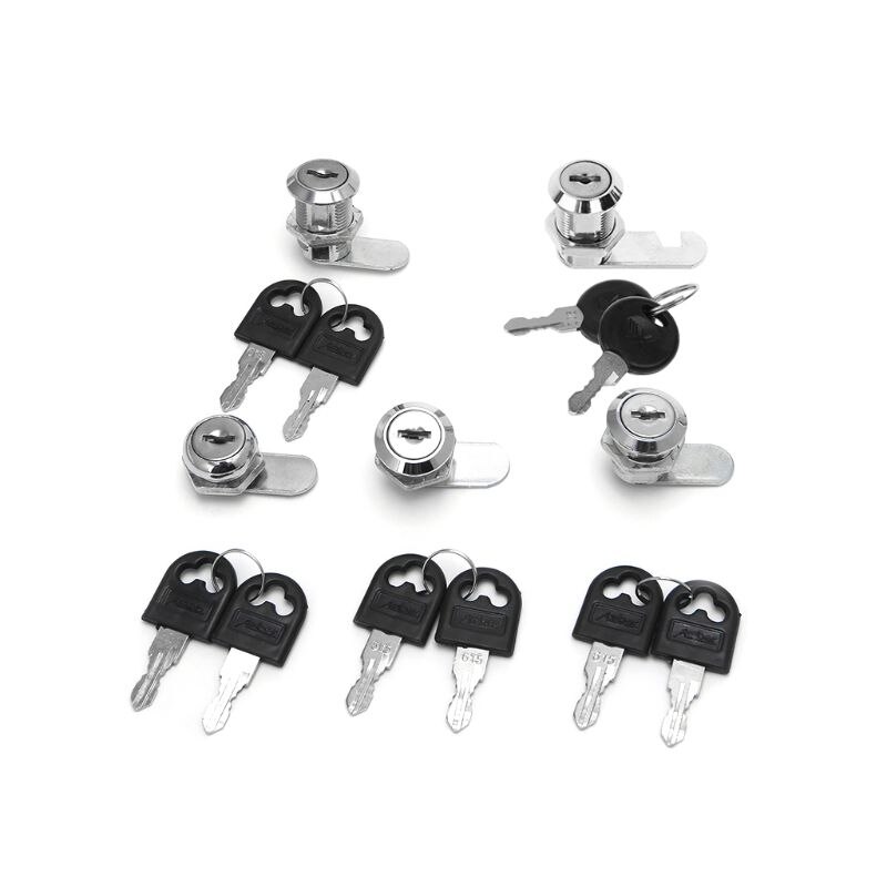 10-30mm Cam Lock Filing Cabinet Post Mailbox Drawer Cupboard Locker 2 Key 6XDD