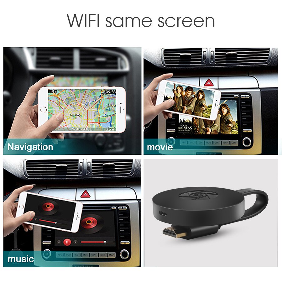 Mirascreen Tv Stick Dongle Miracast Cast Hdmi Wifi Display Ontvanger Voor Anycast Mini Pc Android Tv Anycast