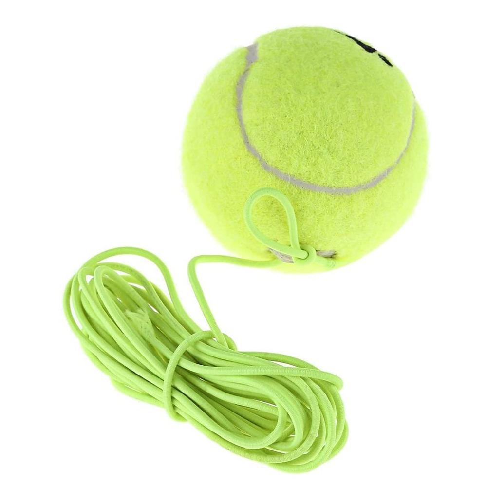 Entrenador de tenis individual entrenamiento práctica pelota Base posterior entrenador Tenis cuerda elástica pelota de goma para principiantes