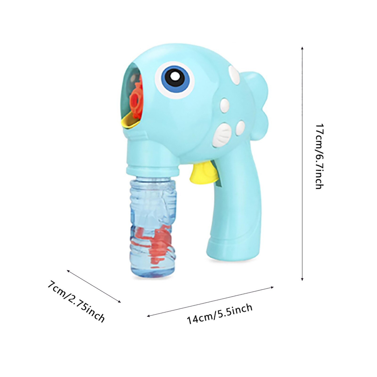 Cartoon Vis Bubble Inertiële Handleiding Bubble Blazen Machine 100Ml Kawaii Kinderen Bubble Gun Детские Игрушки