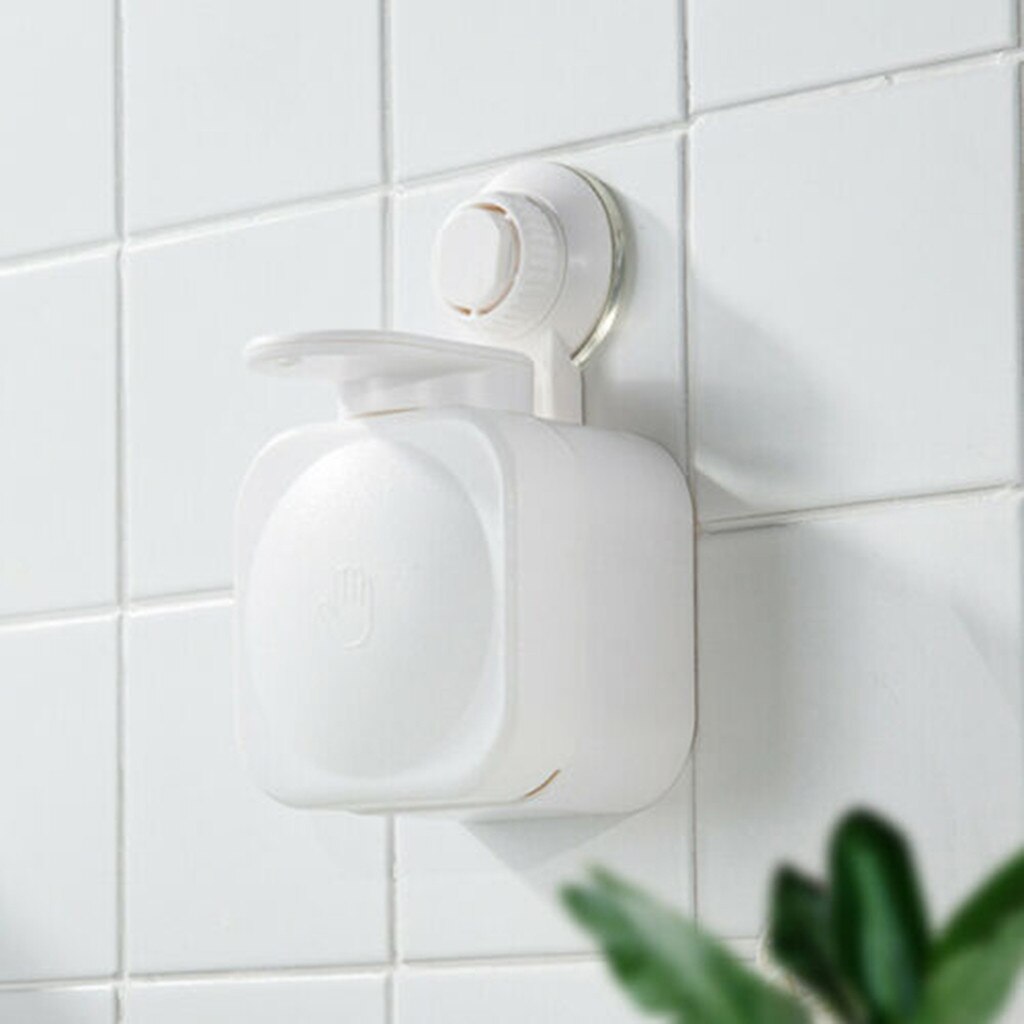 Distributeur de savon mural ventouse étanche ABS boîte à savon étanche pour salle de bain cuisine manuel porte-savon en plastique #