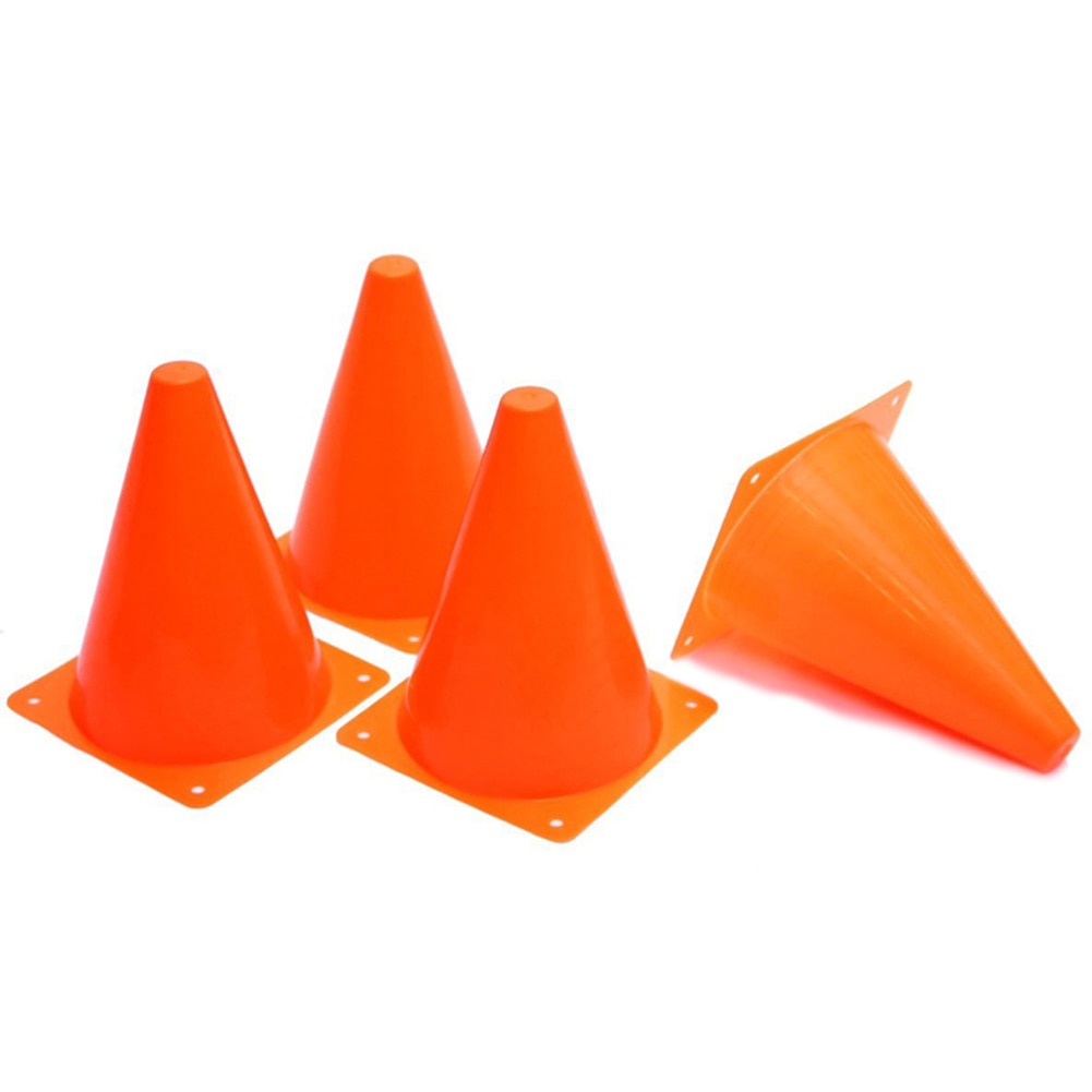 Conos de tráfico de plástico para entrenamiento deportivo de niños y adultos, cono de tráfico de 18cm, 12 piezas, para gimnasio en casa, entrenamiento de fútbol, barrera de fútbol