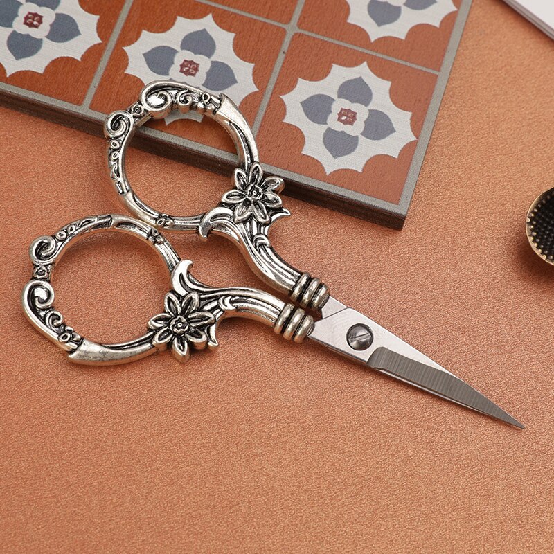 Shwakk tesoura de bordar aço inoxidável afiada cegonha tesoura para costura artesanato arte trabalho rosqueamento needlework ferramentas diy