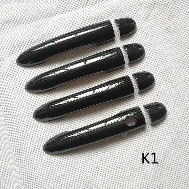Til renault megane 2 ii mk2 tilbehør dørhåndtag cover trim håndtag covers plast imiteret kulfiber: K1