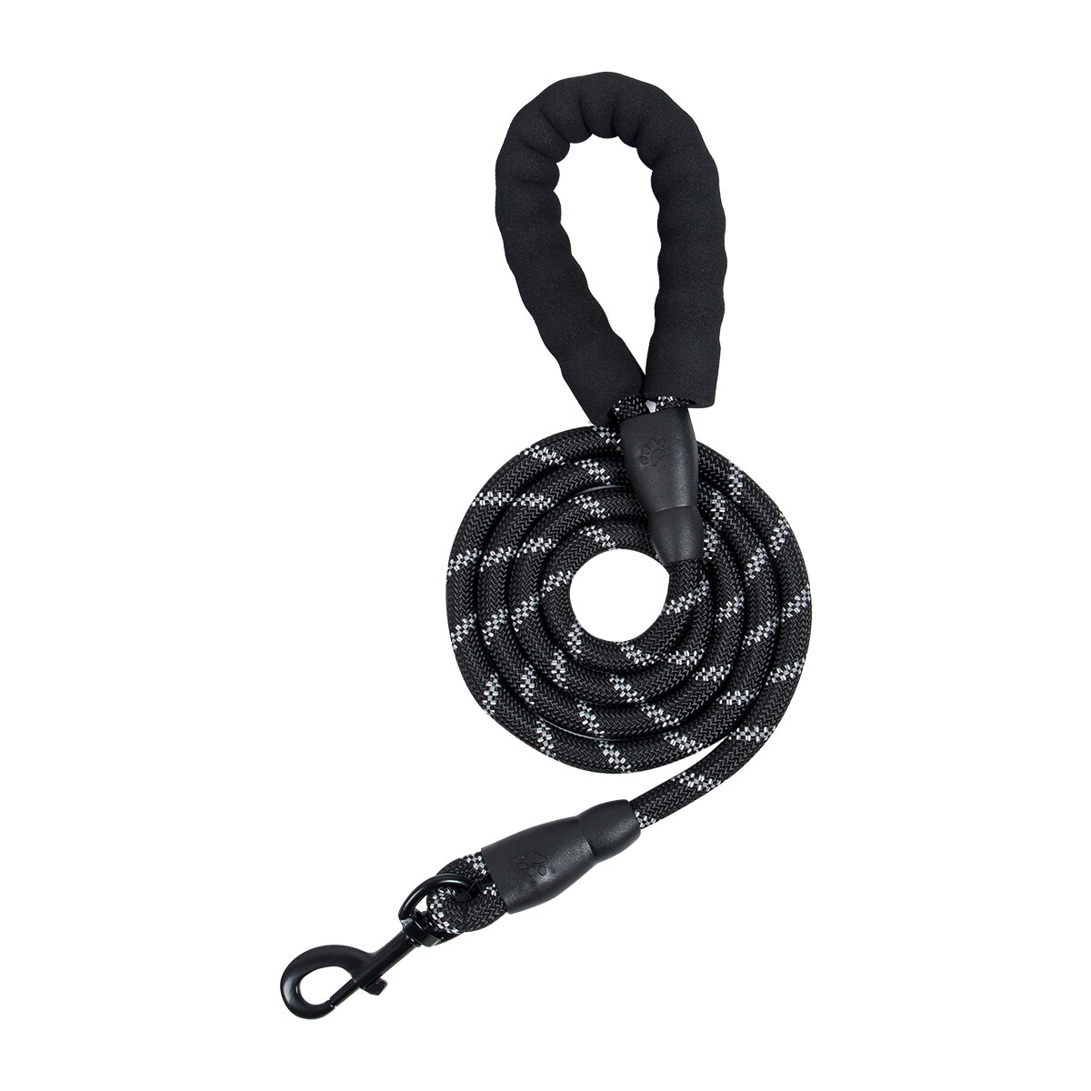 5FT Sterke Pet Hondenlijn Klimmen Touw Reflecterende Draad Nacht Veilig Gewatteerde Handvat Nylon Running Riemen Voor Kleine Grote Honden