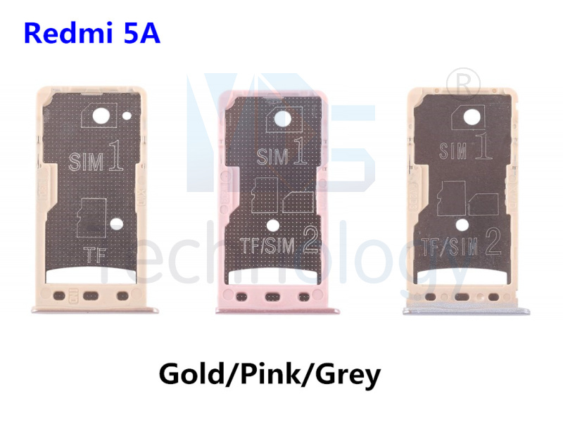 New SIM Vassoio di Carta Per Xiaomi Redmi 5 /5A /5 Plus Sim Card Slot di Presa Adattatore del Supporto di Ricambio parte