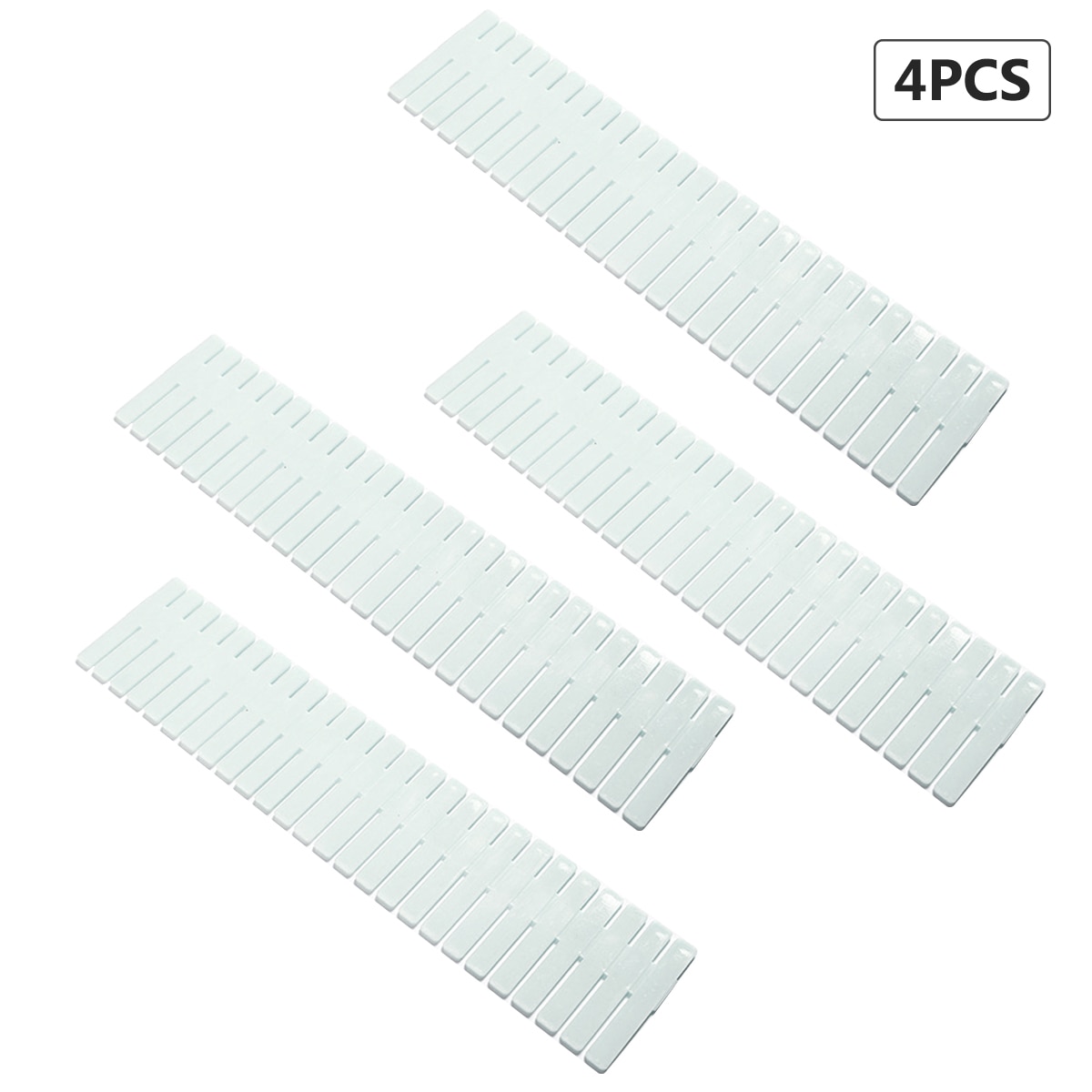 4PCS Adjustable Wardrobe Drawer Divider Storage Clapboard For Ties Sock Bra Underwear Organizer Cabinet Storage Dividers