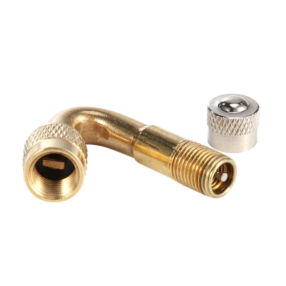 Schrader Valve Stem with Extension Adapter Brass Air Tyre Valve Cover for Car Truck Motorcycle Cycling Accessories