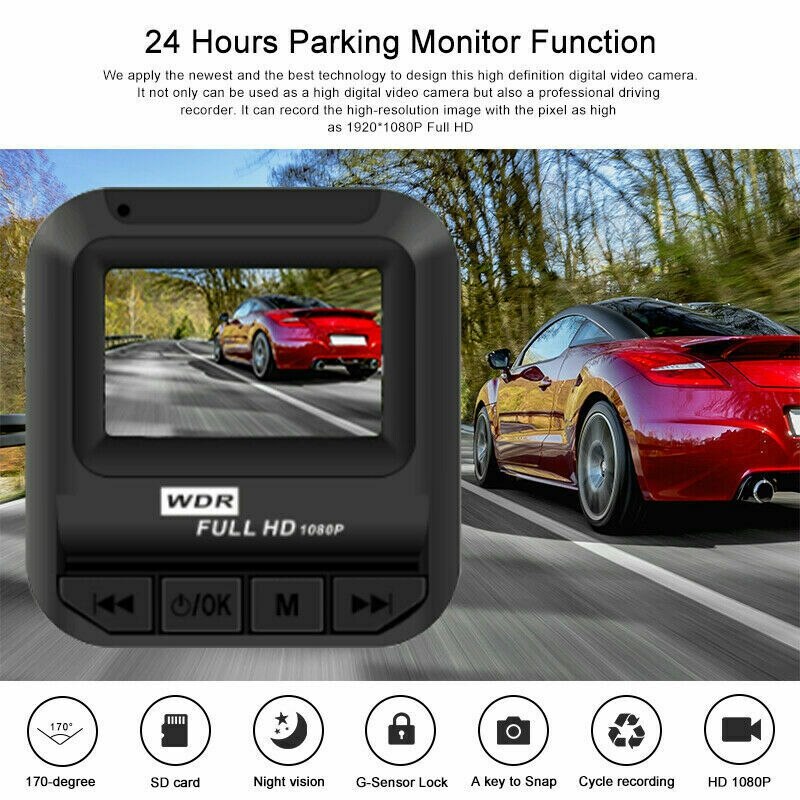 1.6 Inch 1080P Full Hd Lcd Sn Auto Dvr Dash Cam Auto Video Recorder Registrator Camera Video-opname Dvr dashcam