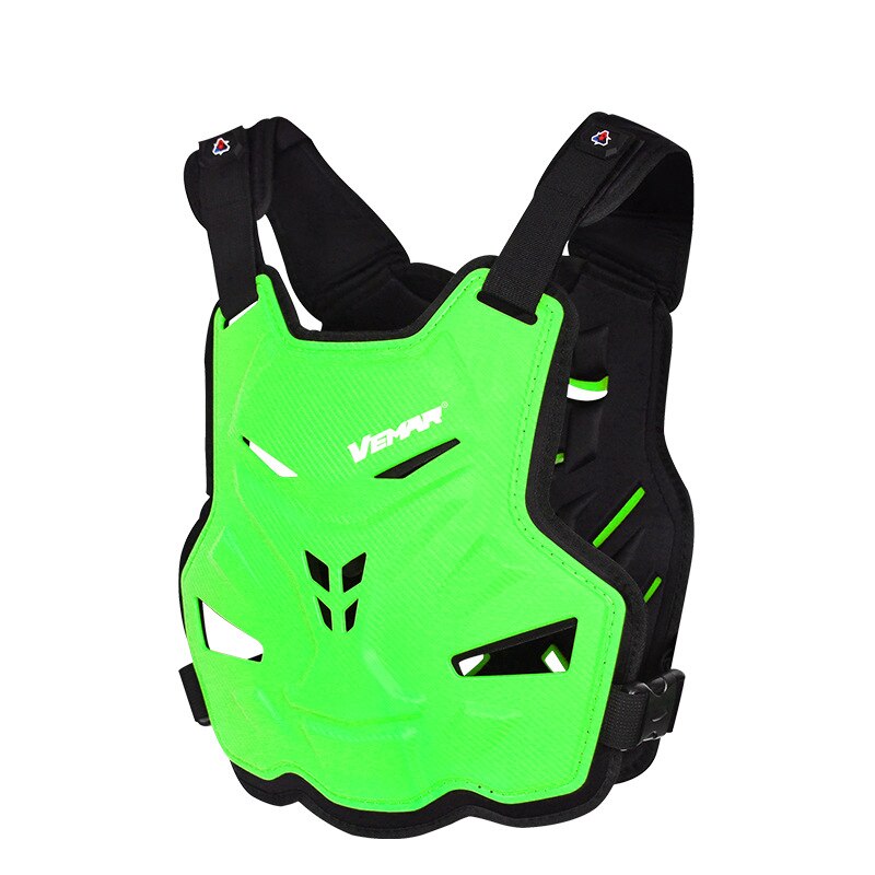 Motorcycle Body Armor Adults Moto Chest Back Protector Racing Riding Motocross Jacket Vest Protective Gear Motorcycle Protection: S-189-Green Vest