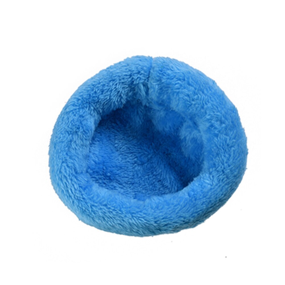 5 farger hamster nest pad fløyel varmt kjæledyr reir arktisk pute hamster pinnsvin chinchilla kanin pet bed pet forsyninger: Blå / L