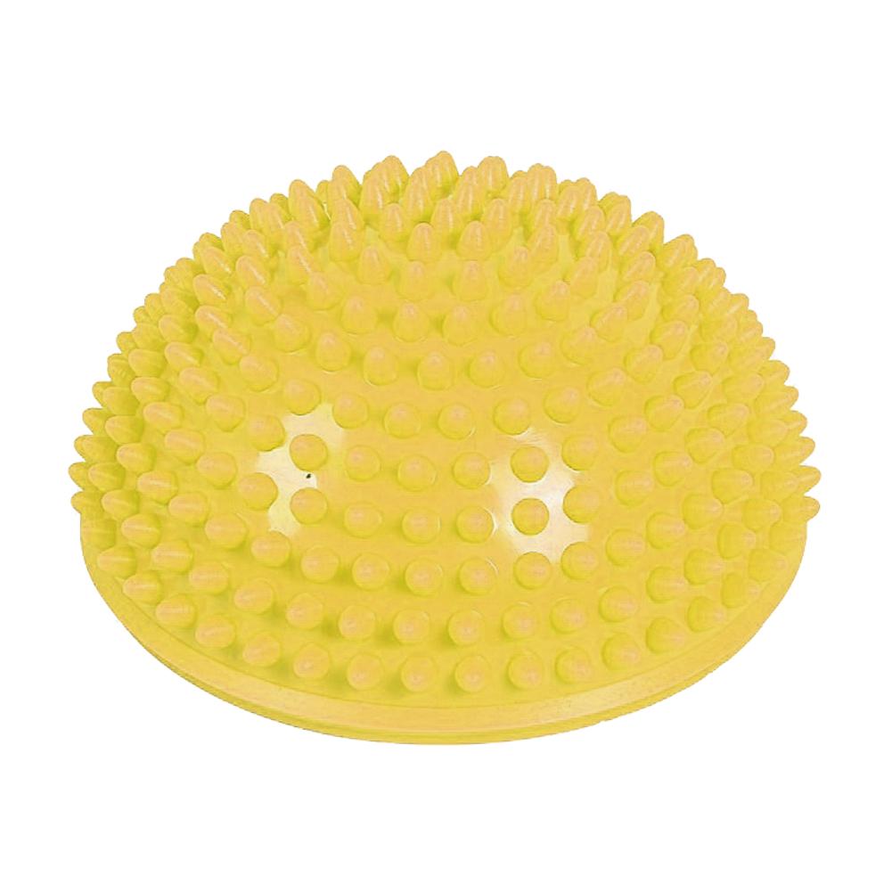 1PC Inflatable Half Sphere Yoga Balls Massage Exercises Trainer Balancing Ball Point Stepping Stones Exercise Fitness Ball: Yellow