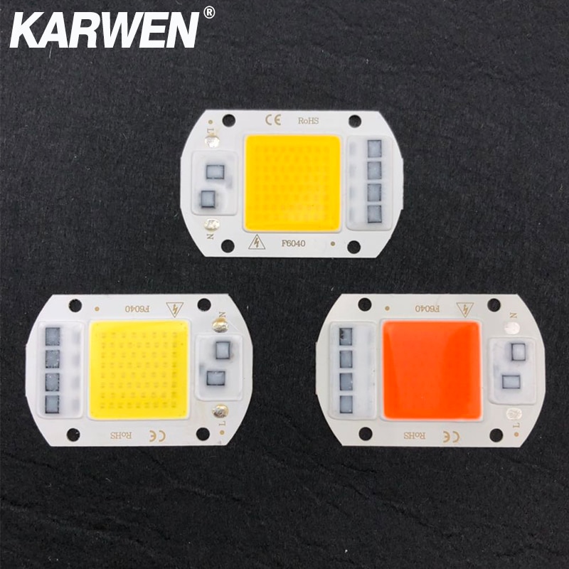 Led grow cob chip fyto lampa fullt spektrum  ac220v 110v 10w 20w 30w 50w för inomhusplantor plantor växa och blomma tillväxt fitolamp