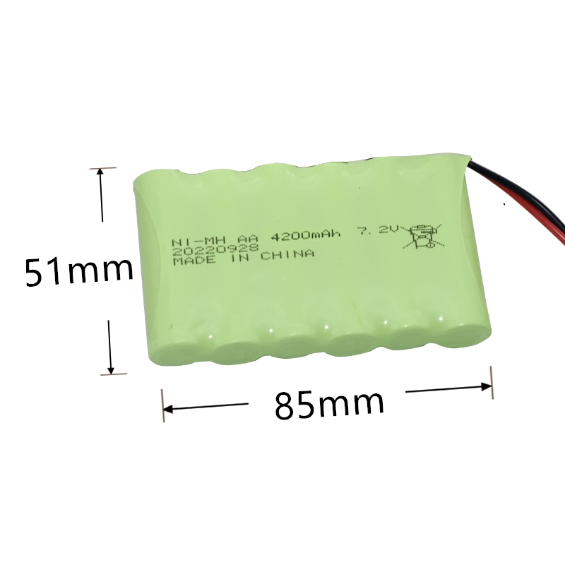 7.2v 4200mAh Nimh AA Bateria robić zabawek Rc Samochody Czołgi Roboty Pistolet Ulepszony 3000mah Akumulator robić łodzi Rc 7.2V Akumulator