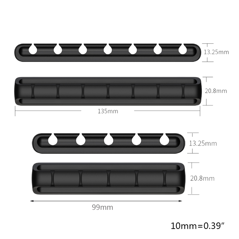 Soporte de bobinador de cables D7WA, organizador de gestión de cables de silicona autoadhesivo, Cable de carga USB, soporte de Cable de alimentación de noche