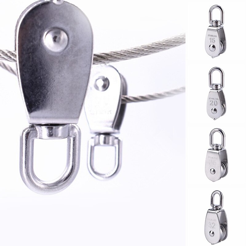 stainless steel single pulley/double pulley/lifting/travel wire pulley/traction pulley/wire rope pulley