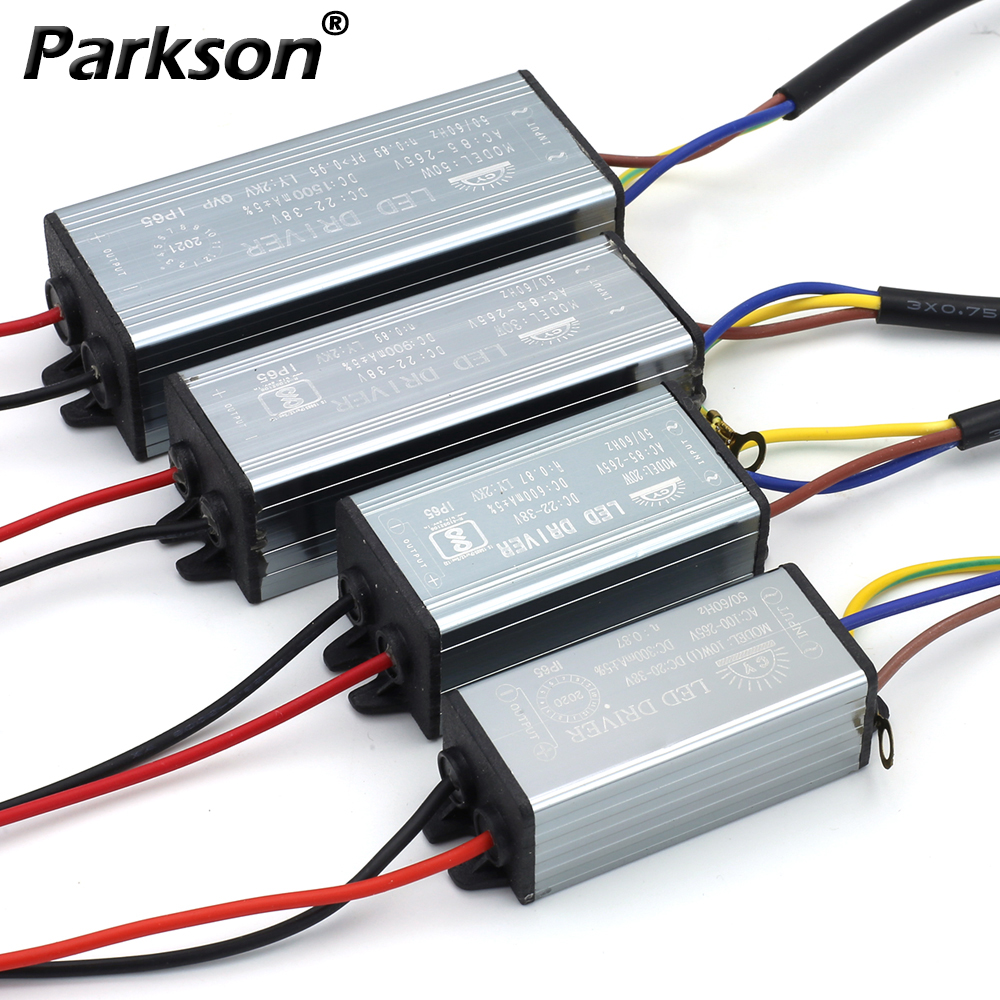 LED Driver For LED 50W 30W 20W 10W 1500mA 900mA 600mA 300mA Power Supply Unit Adapter Transformer IP65 AC 85-265V To DC22-38V