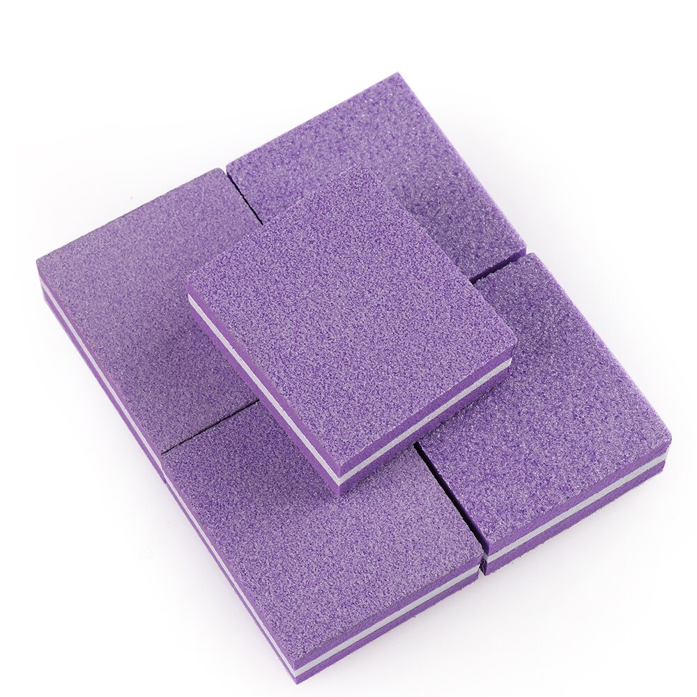 5pc svampar mini dubbelsidig nagelpolerare polerblock slipa nagelfilar trimning pedikyr manikyr vårdtillbehör verktyg